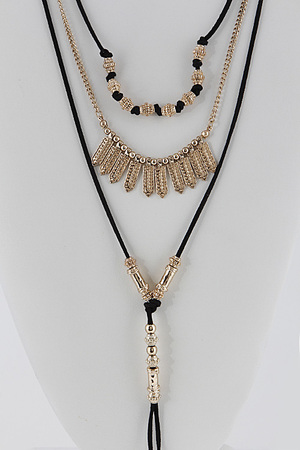Tribal Inspired Layered Necklace 5LCC9